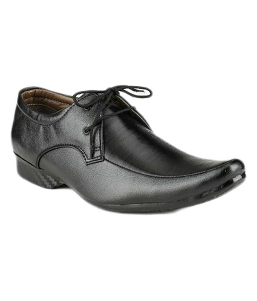 faux leather formal shoes