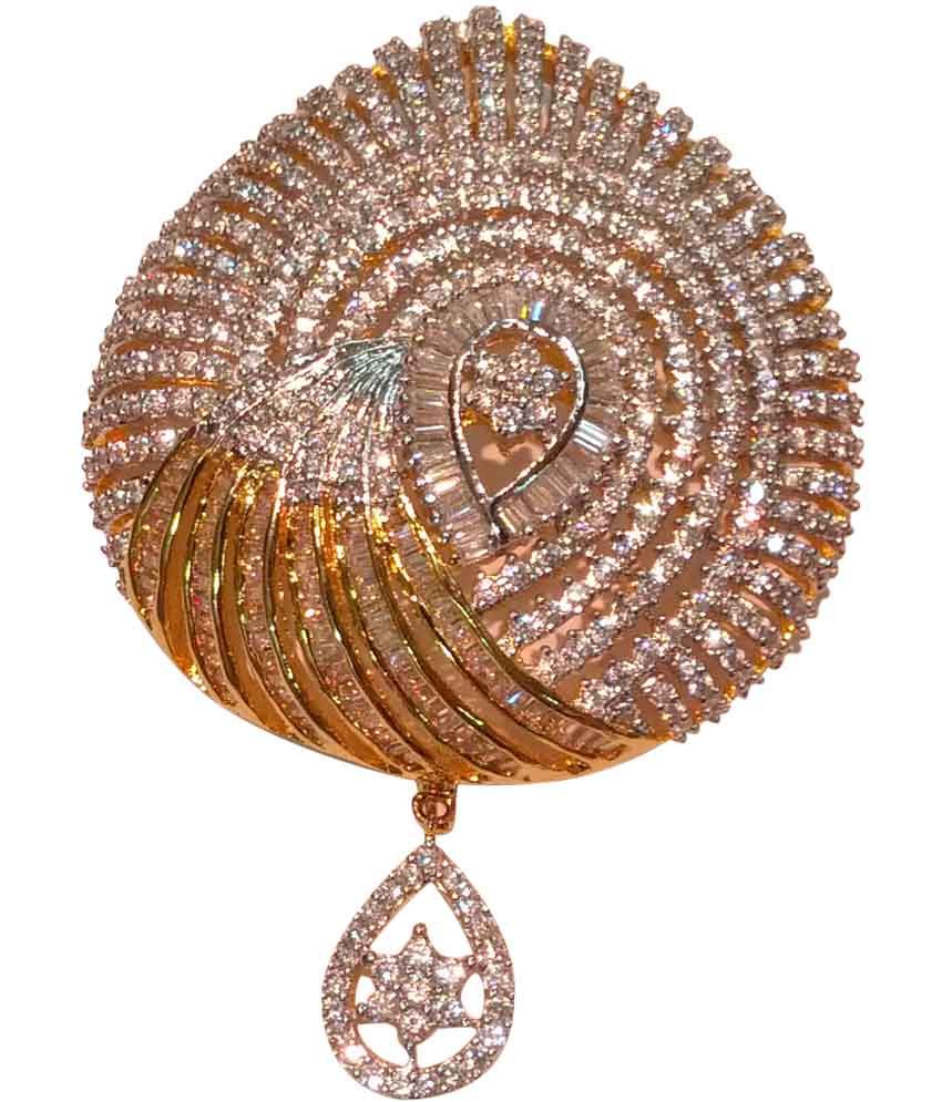 Kothari Jewellers Antique Gold Traditional Pendant Without Chain Buy