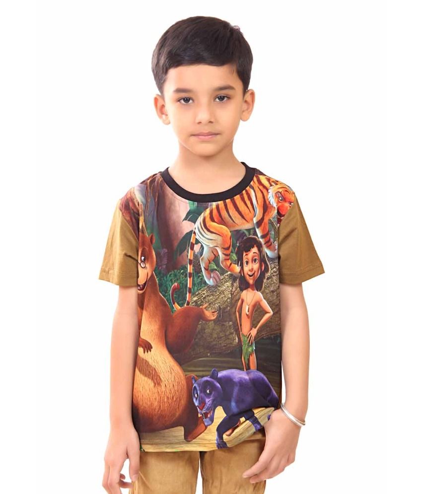 Jungle boy. T-Shirt for book children.