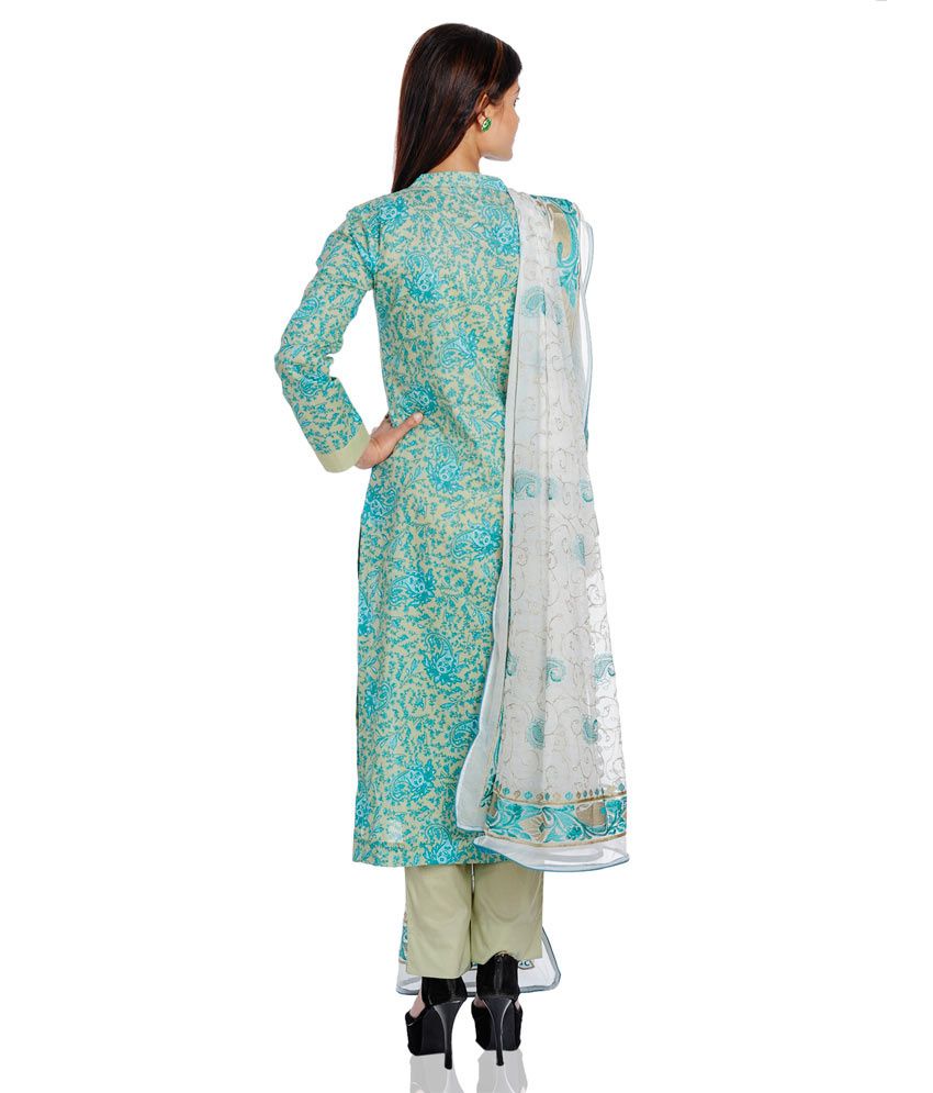 The Lahore Shop Multi Color Cotton Unstitched Dress Material Buy The