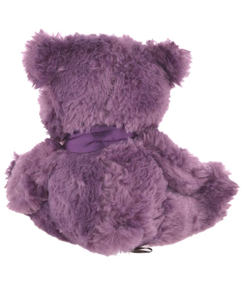 purple and black teddy bear