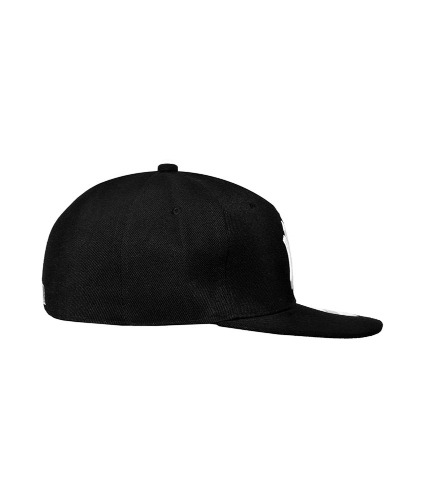 Cravers Black Cotton Summer Snapback Cap Ny Cap - Buy Online @ Rs ...