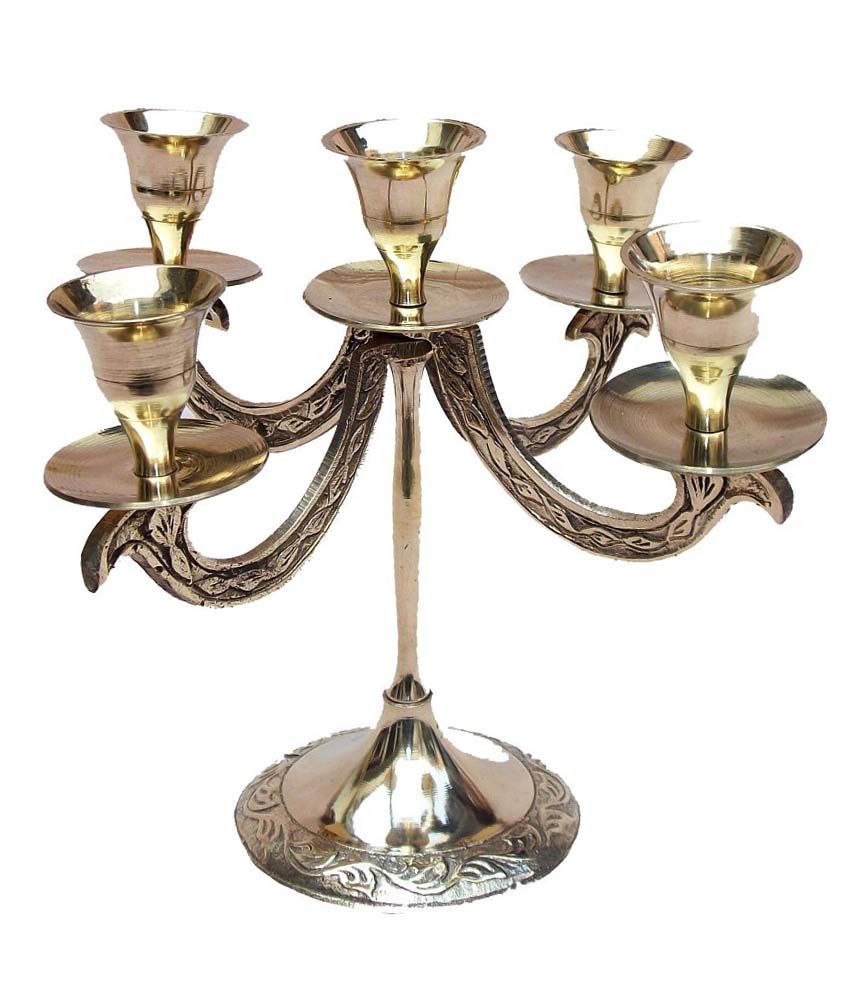 Brass Metal Table Top Candle Stand 6 inc Buy Brass Metal Table Top