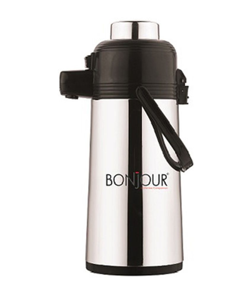 Bonjour Silver Stainless Stell Flask 2 
