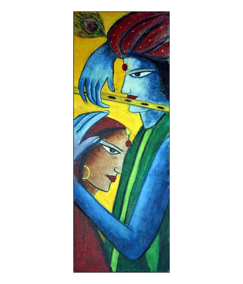 Mayur Glass Art Gallery Radha Krishna Abstract Painting Buy Mayur
