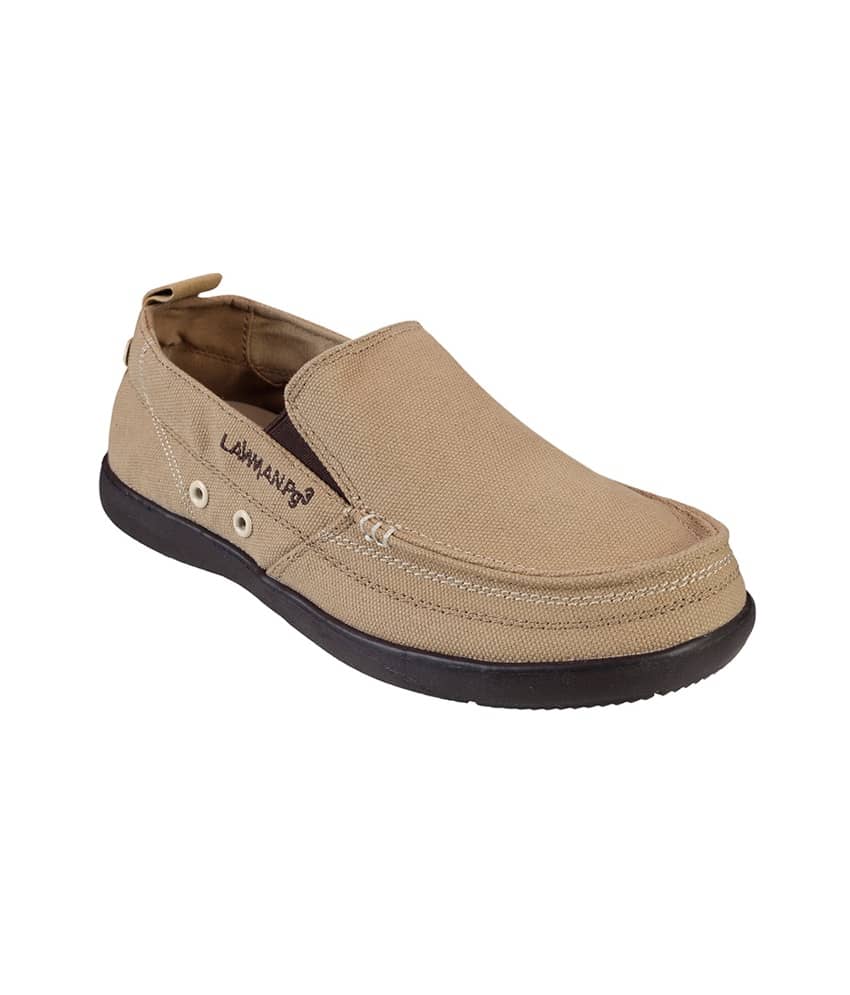 mens beige canvas slip on shoes