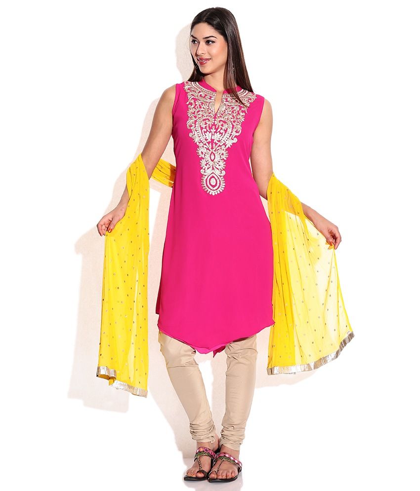 kurti with churidar