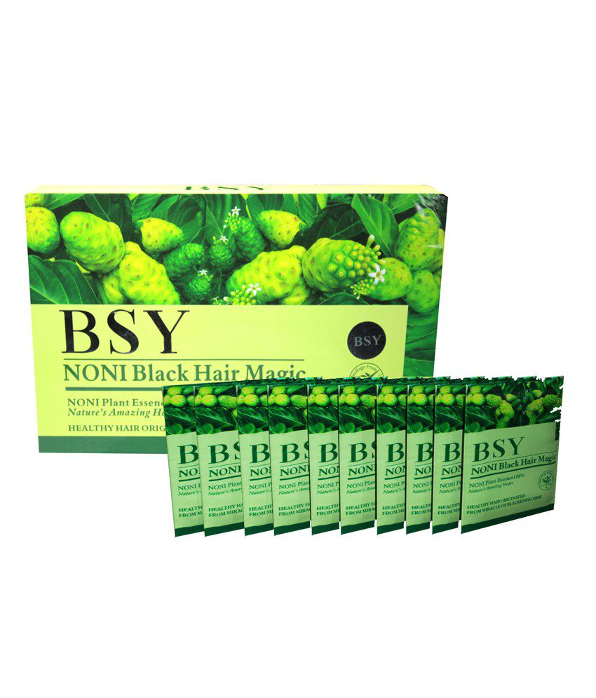 BSY Noni Black Hair Magic Shampoo Pack of 20 (Black): Buy BSY Noni Black Hair  Magic Shampoo Pack of 20 (Black) at Best Prices in India - Snapdeal