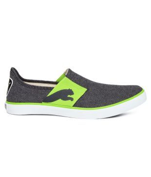 puma canvas slip on shoes
