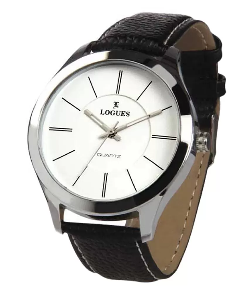 Logues White Dial Rose Gold Stainless Steel Strap Watch – GHADIWALE