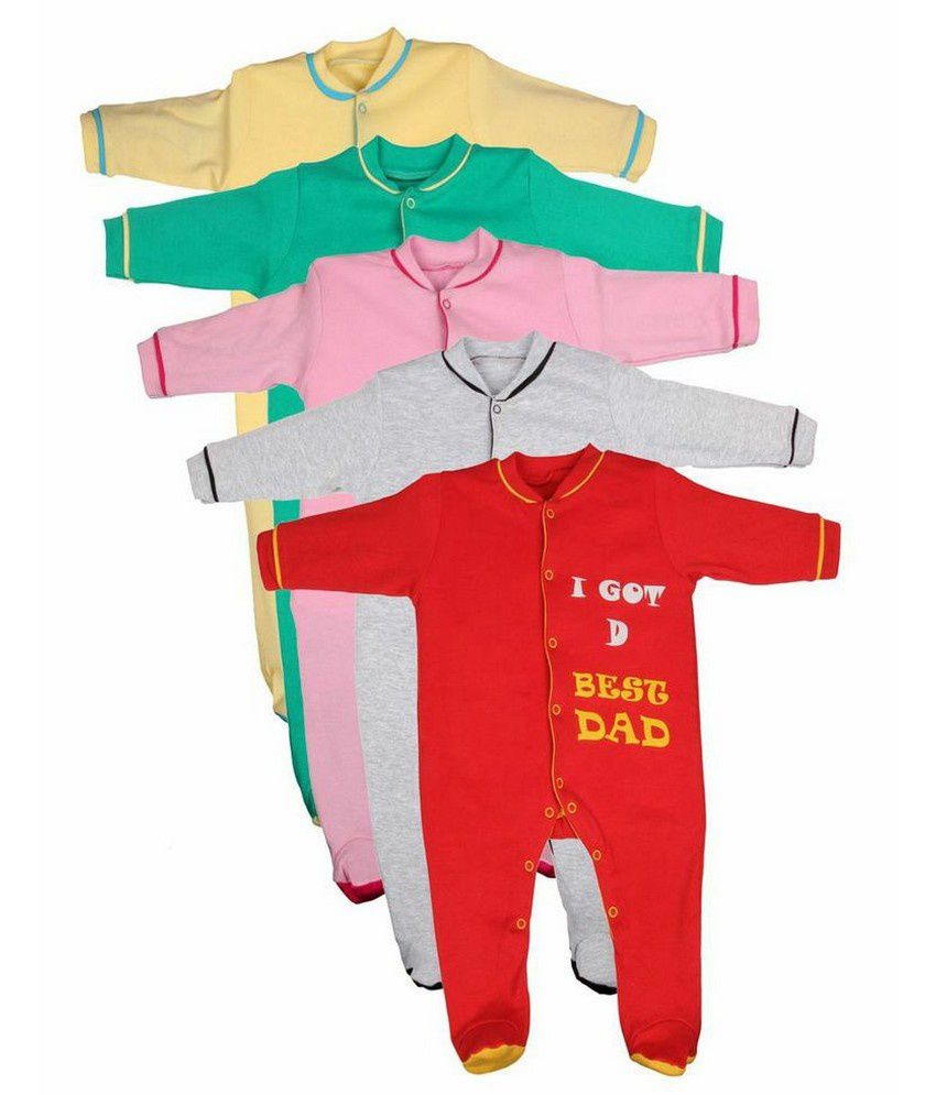 Goodway Pack Of 5 Infants Sleep Suit Buy Goodway Pack Of 5 Infants Sleep Suit Online At Low