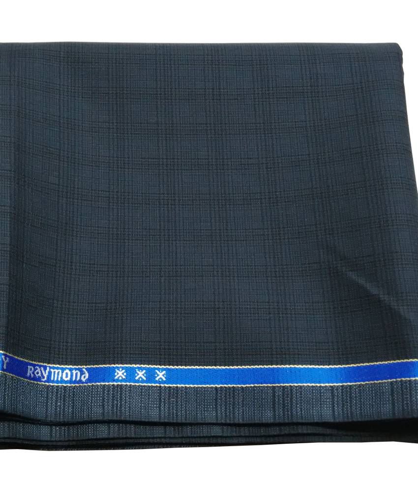Raymond Royal Blue Self Design Trouser Fabric With Arvind 100 Premium  Cotton Skyblue Structured Shirt Fabric Unstitched