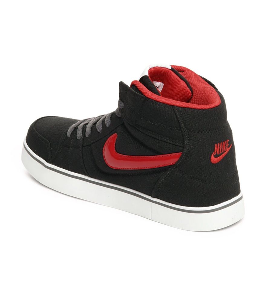 black canvas nikes