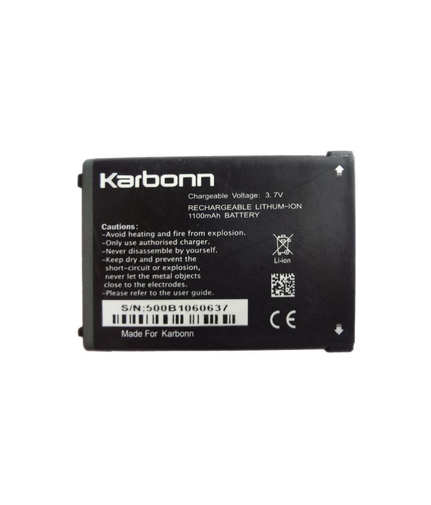 Karbonn K500 Original Mobile Battery with 1100 mAh Batteries Online at Low Prices Snapdeal India