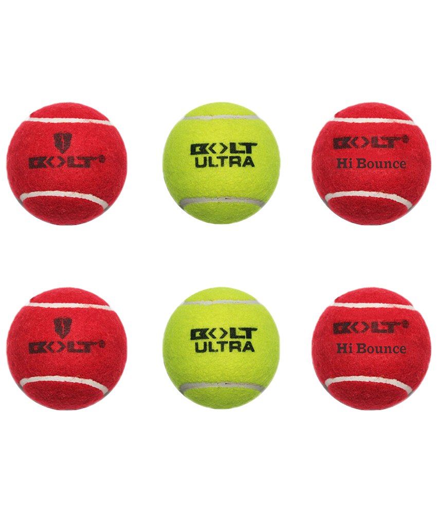 Bolt Bounce Ultra Heavy Cricket Tennis Ball Pack Of 24 Buy Online at