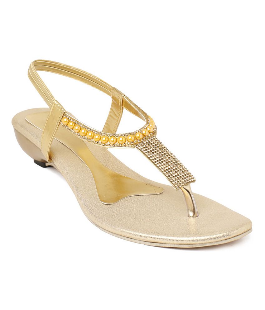 gold shoes small heel