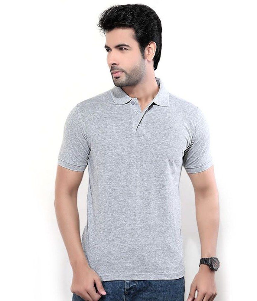     			Concepts Grey Polo T Shirt