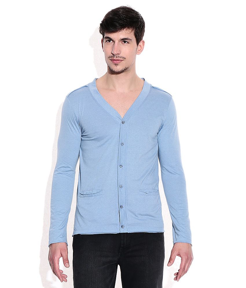 Mossimo Blue Cotton V-Neck T-Shirt - Buy Mossimo Blue Cotton V-Neck T-Shirt Online at Low Price 