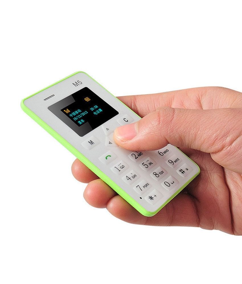 Aiek M5 Smallest Mobile Phone - Green Mobile Phones Online at Low