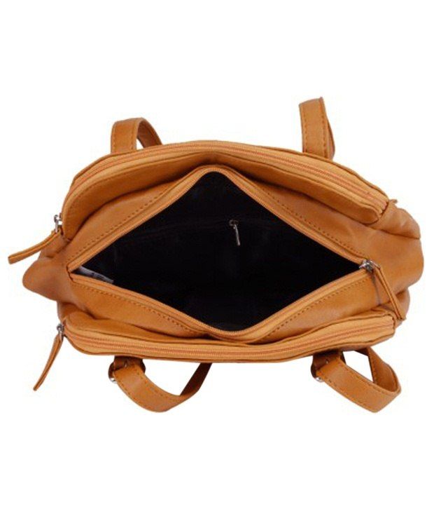 small tan shoulder bag