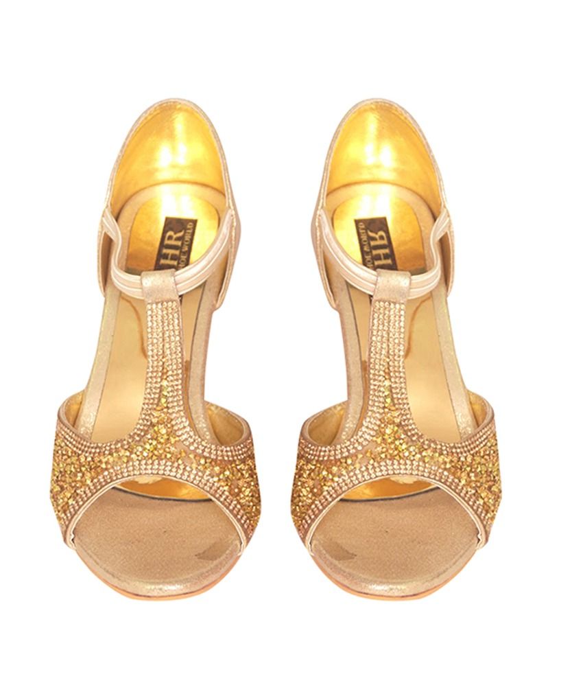 gold pumps sale