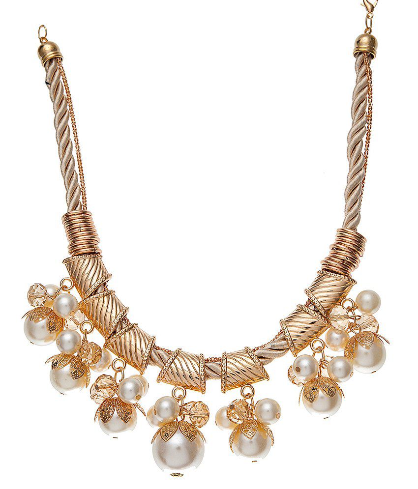 Shimarra White Party Wear Necklace: Buy Shimarra White Party Wear ...