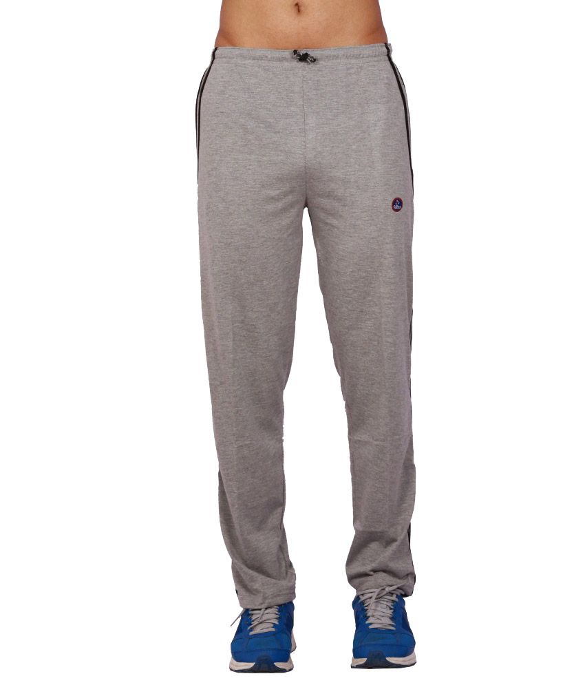     			Vimal Jonney Ultra Gray Melange Trackpants With Double Piping