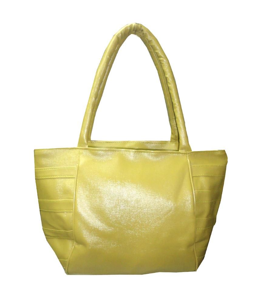 bright green shoulder bag