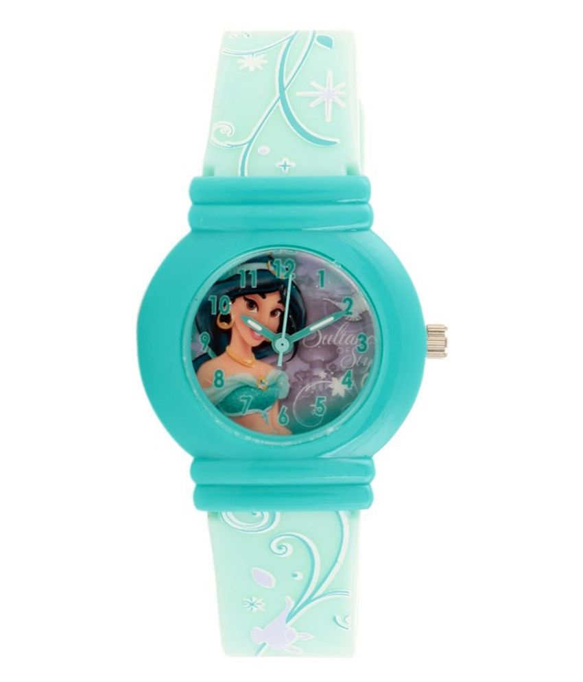 Disney Turquoise Princess Analog Watch For Girls Price in
