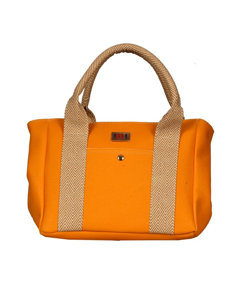 BH Wholesale Marketing PU Leather Shoulder Bag (Orange) - Buy BH ...