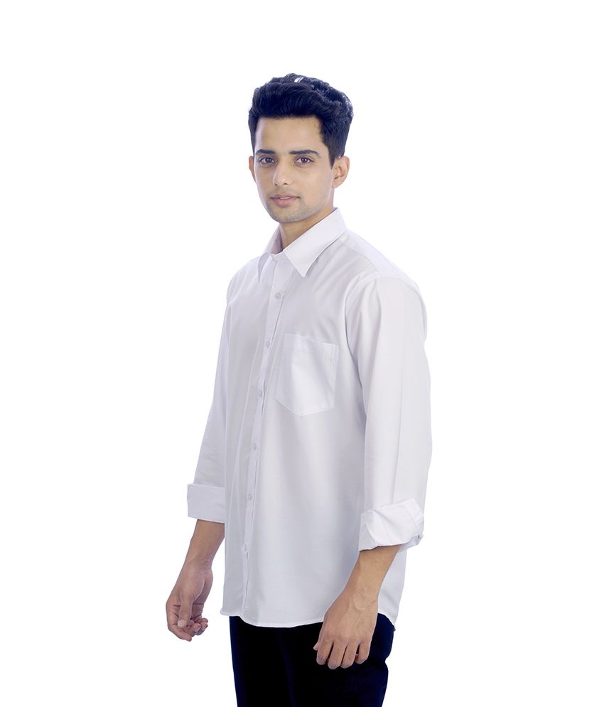 mens white cotton shirts uk