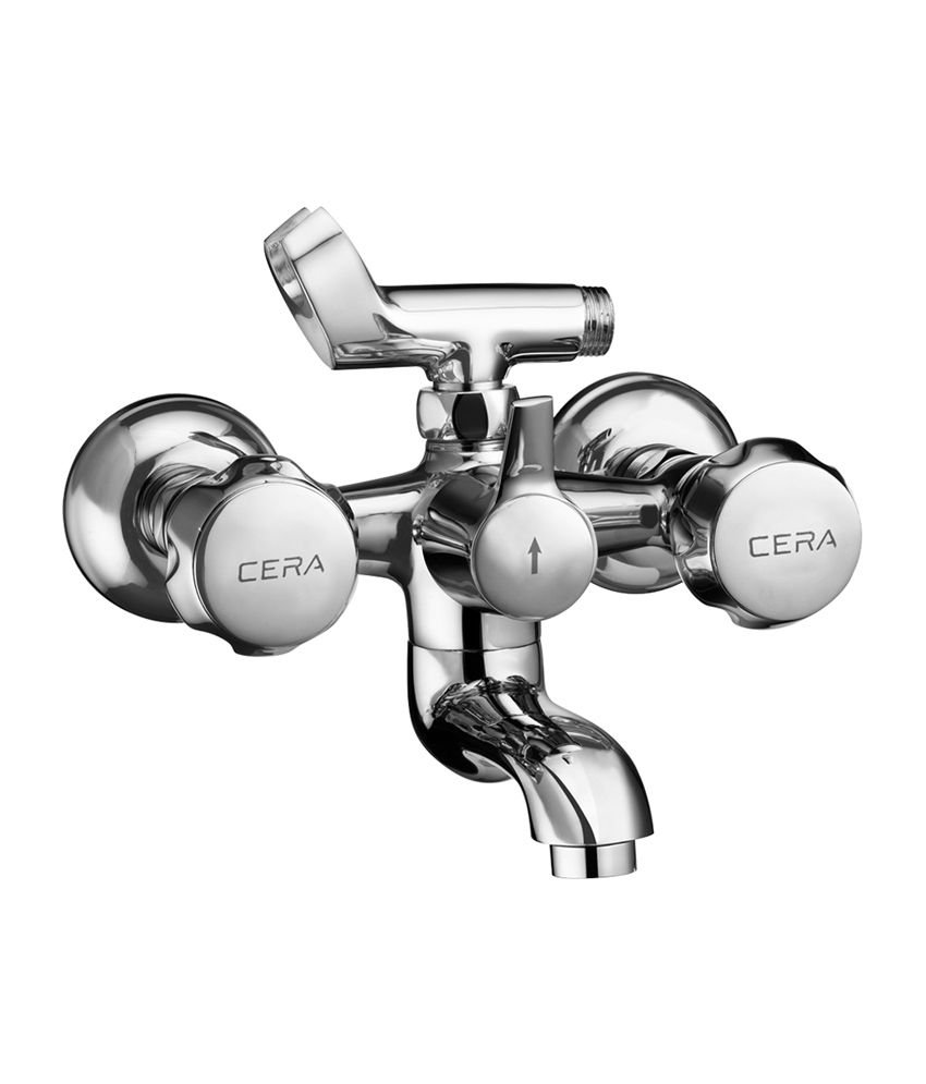 Buy Cera Wall Mixer with Telephonic Shower Arrangement (CQ611) Online