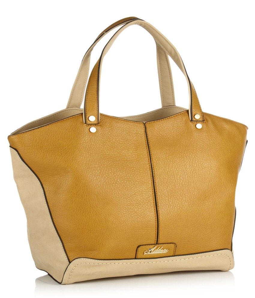 Addons Yellow Tote Bag For Women - Buy Addons Yellow Tote Bag For Women ...