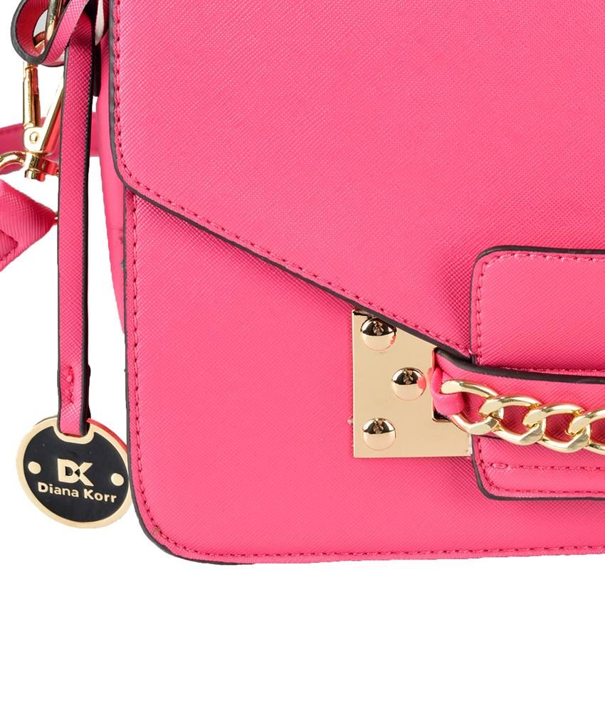 Diana Korr DK36HPNK Pink Sling Bags Buy Diana Korr DK36HPNK Pink