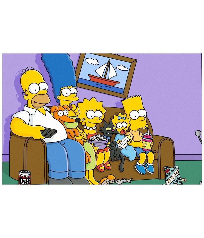 Clickforsign The Simpsons On The Couch Tv Show Poster Buy
