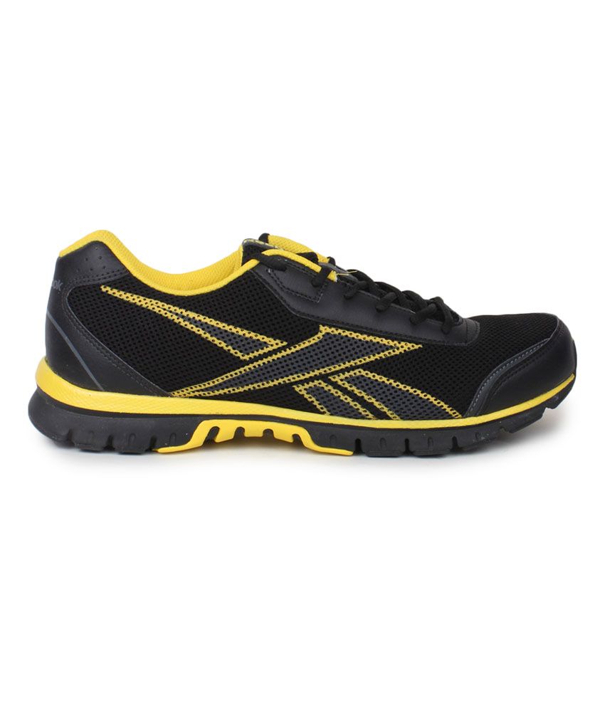 Reebok Black Synthetic Leather Sports Shoes Buy Reebok Black