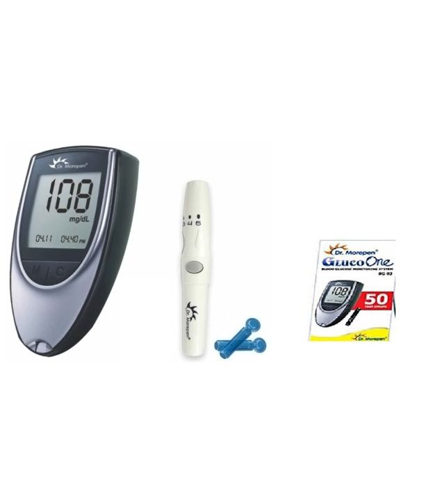     			Dr. Morepen BG03 Blood Glucose Monitor with 50 Test Strips