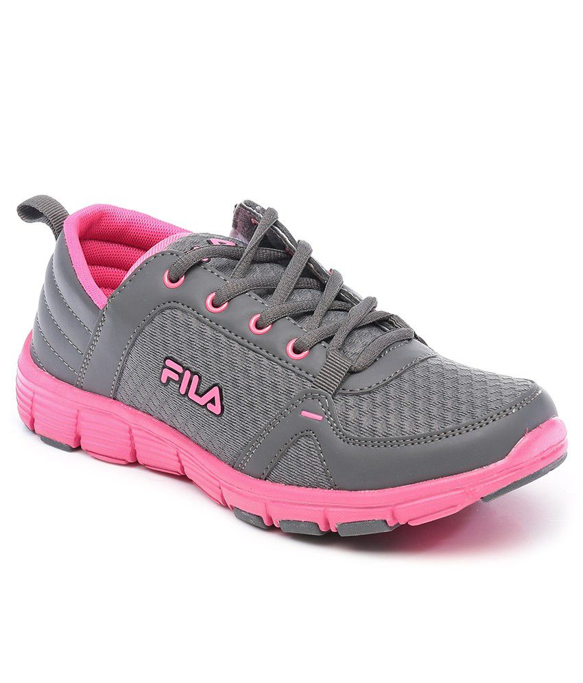 Fila Alisa Dark Gray/Pink Sport Shoes Price in India- Buy Fila Alisa ...