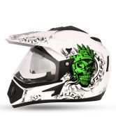Vega Helmet - Off Road-Ranger (White Green)