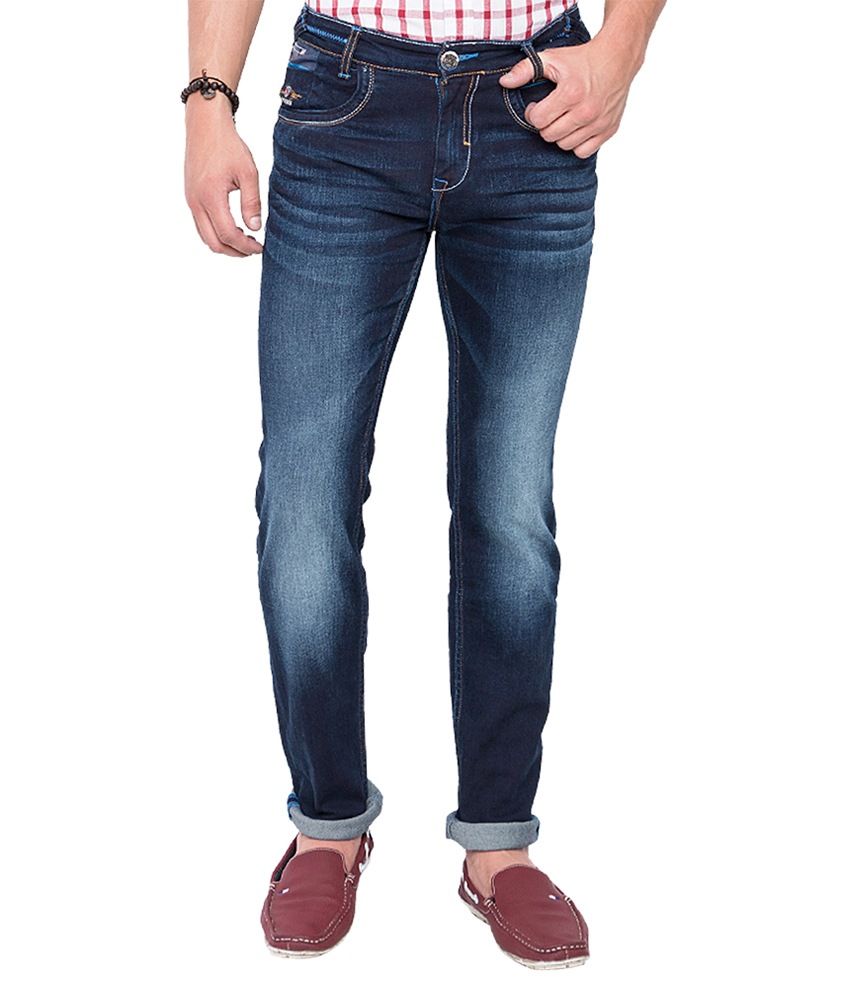 Mufti Blue Slim Fit Jeans - Buy Mufti Blue Slim Fit Jeans Online at Low ...