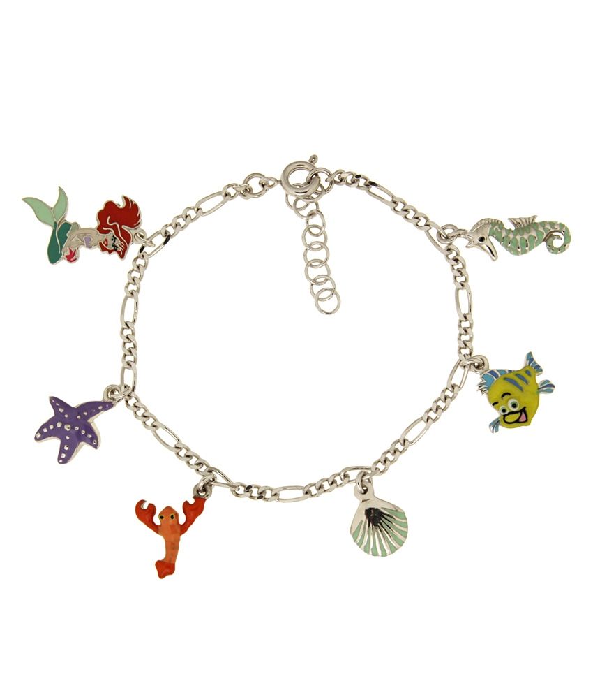 Disney Micron Silver Plated Princess Ariel, Sebastian, Flounder