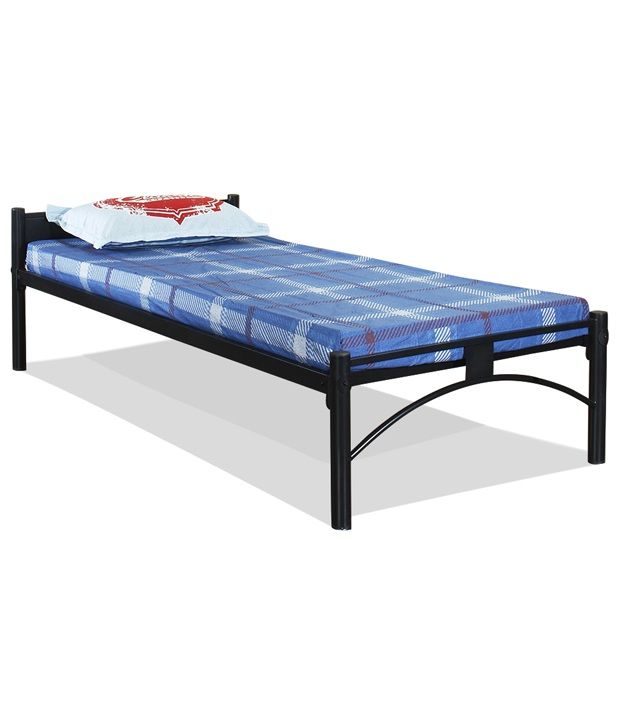 FurnitureKraft Greenwich Single Bed in Black - Buy ...