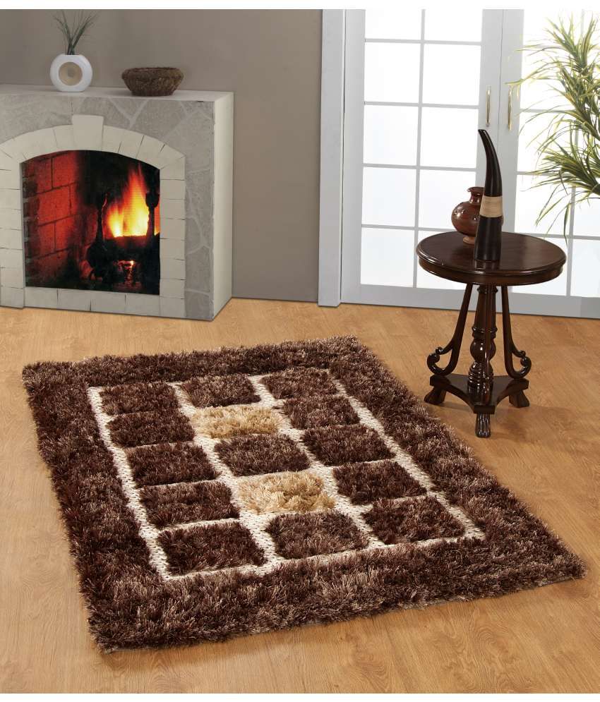 My House Brown Polyester Carpet Others 2x5 Ft Buy My House Brown