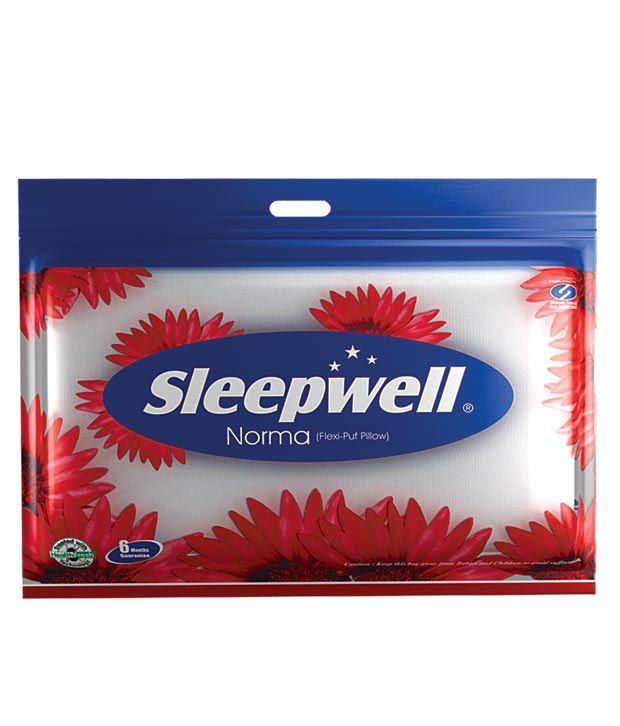     			Sleepwell White Pure Norma Cotton Pillow
