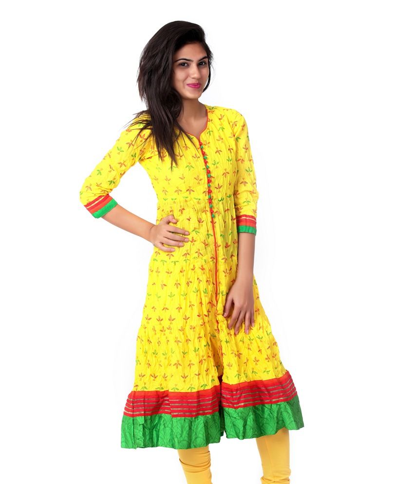 cotton border kurtis