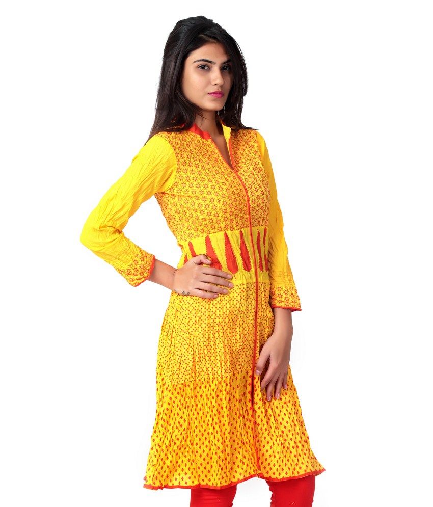 cotton border kurtis