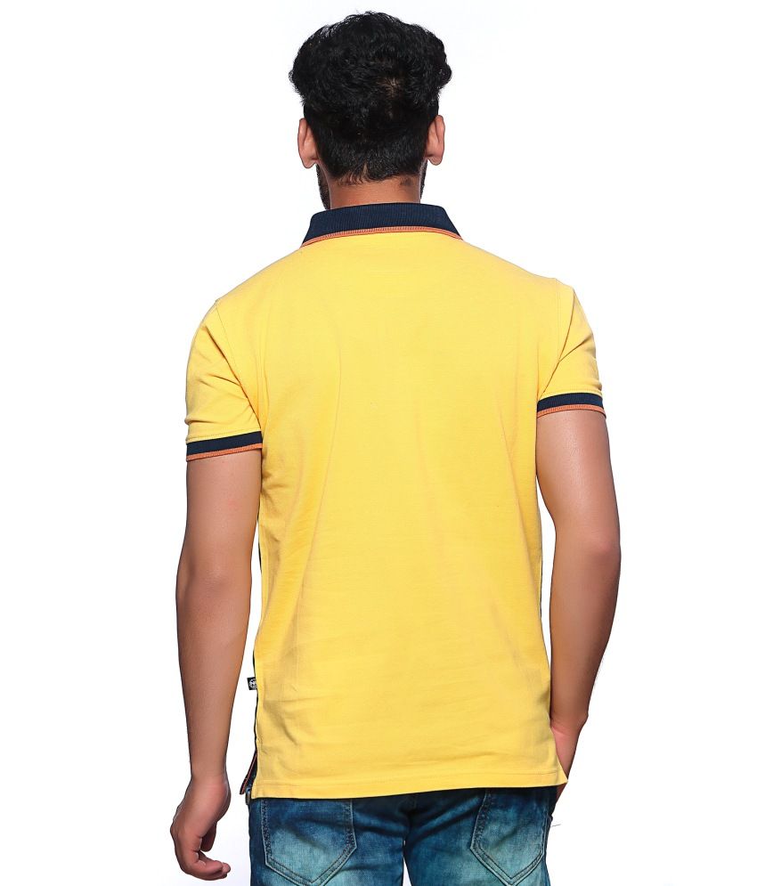 Nucode Polo Neck Gold T-shirt - Buy Nucode Polo Neck Gold T-shirt Online at Low Price - Snapdeal.com