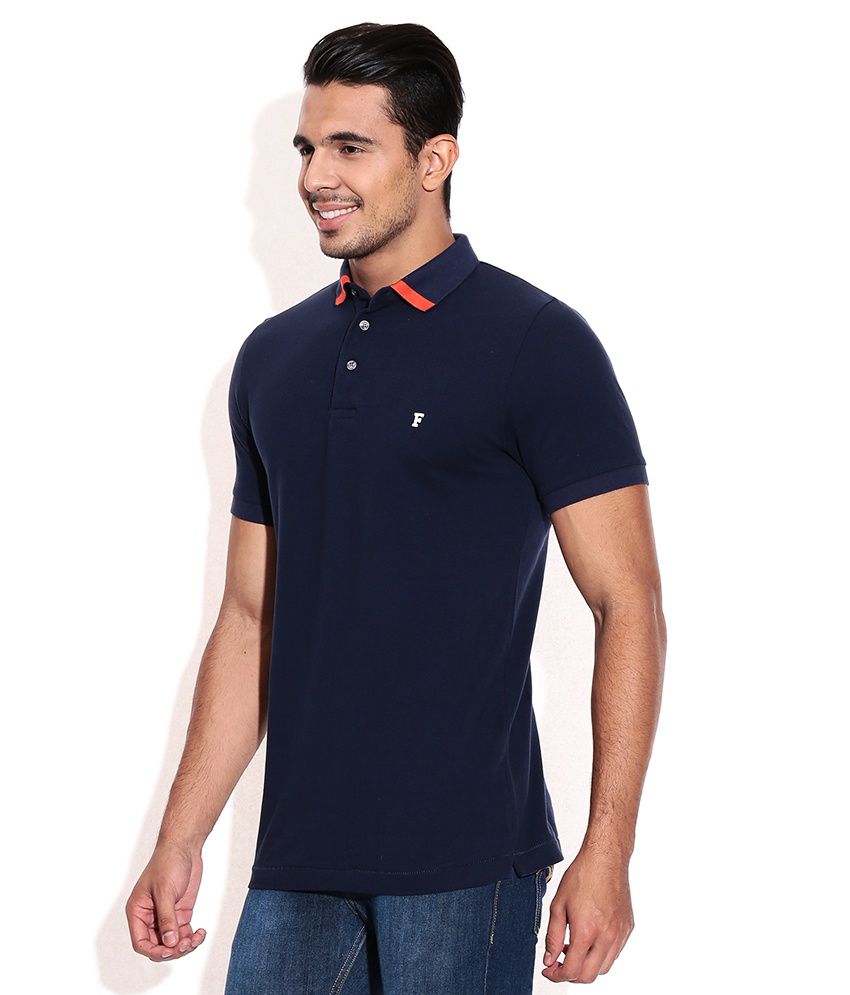 Fcuk Navy Polo T-Shirt - Buy Fcuk Navy Polo T-Shirt Online at Low Price ...