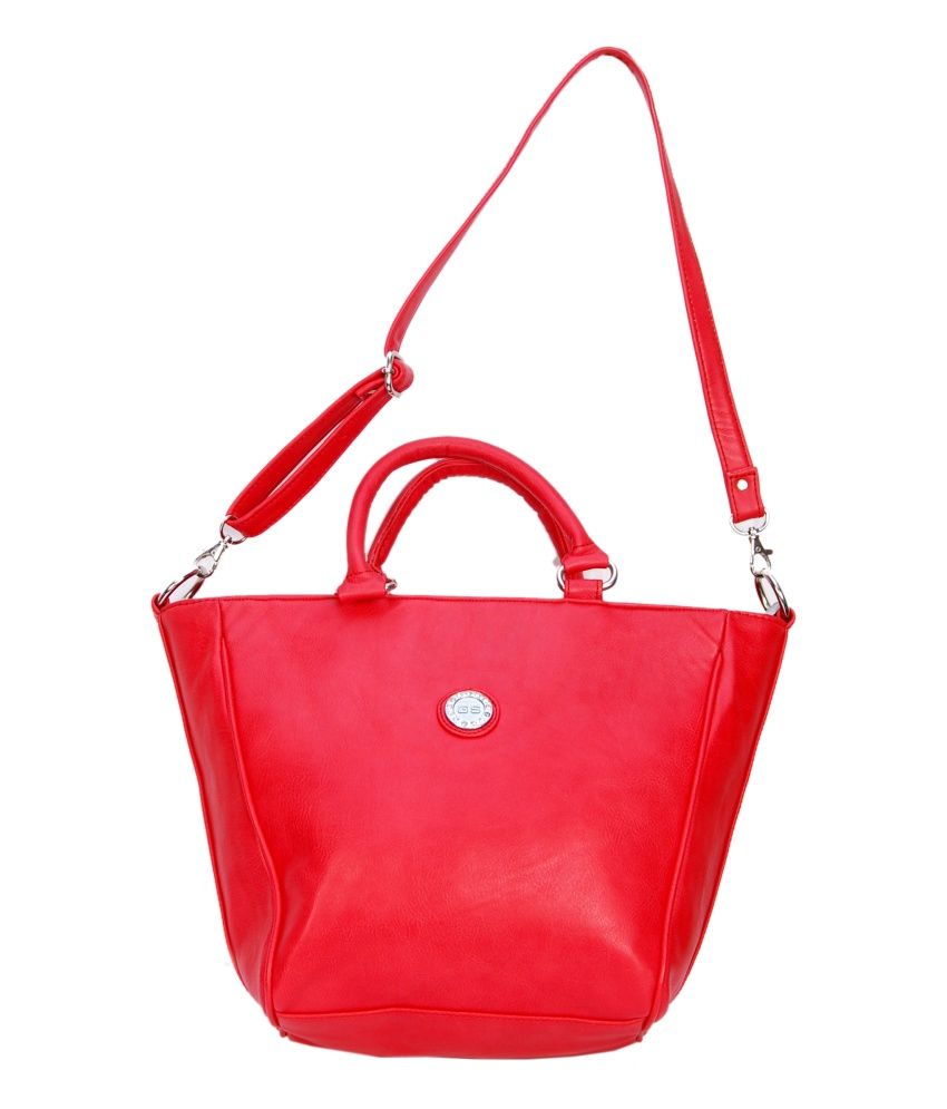 Fluff Red Non Leather Shoulder Bag Buy Fluff Red Non Leather Shoulder