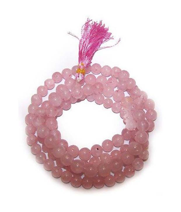     			Vastughar Rose Quartz Rosary Power Mala